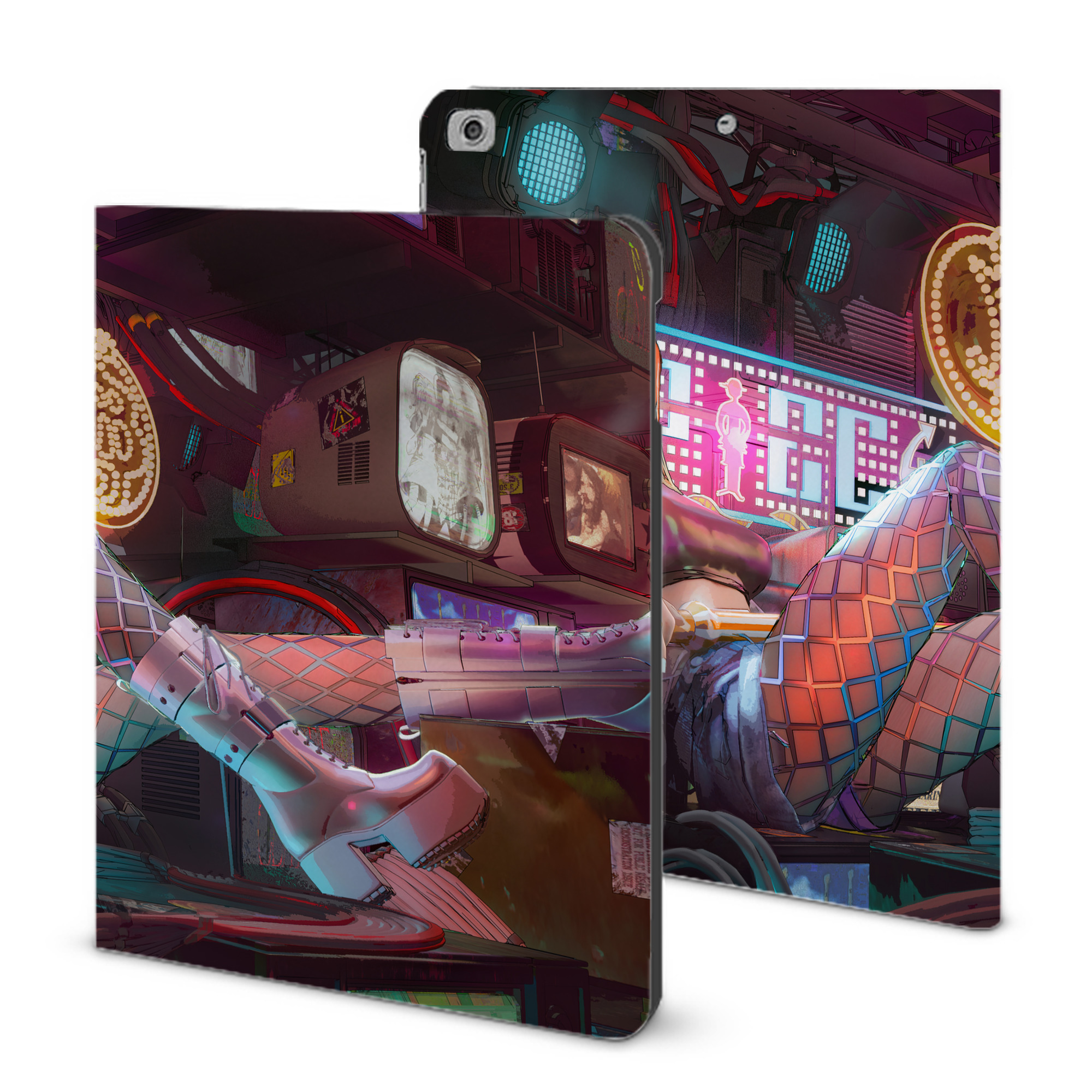 （画像用） ワンピース ONE PIECE IPad ケース ブック型 PUレザー TPU 耐衝撃 軽量 薄型 ペン収納なし 全面保護 IPad 各モデル対応
